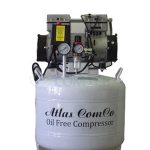 کمپرسور دو یونیت اطلس کمکو Atlas comco بامخزن 40 لیتری عمودی