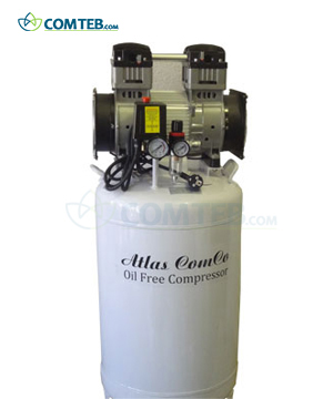کمپرسور سه یونیت اطلس کمکو Atlas comco بامخزن 80 لیتری عمودی