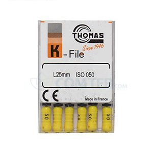 فایل دستی K توماس Thomas سایز 50 طول 25 – 6 عددی