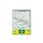 دیسک پرداخت بدون مرکز تور وی ام Tor VM-14mm رنگ سفید بسته 40 عددی
