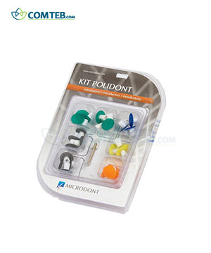 کیت پرداخت 5 رنگ میکرودونت Microdont مدل Polidont بسته 28 عددی