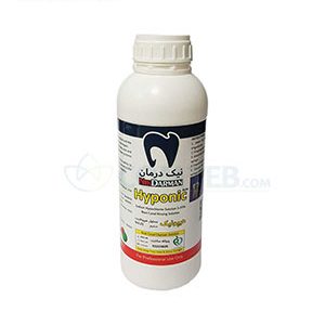 محلول هیپوکلریت سدیم 5.25% نیک درمان Hyponic هایپونیک 1 لیتری کد ED-421