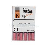 فایل دستی K توماس Thomas سایز 6 طول 25 – 6 عددی