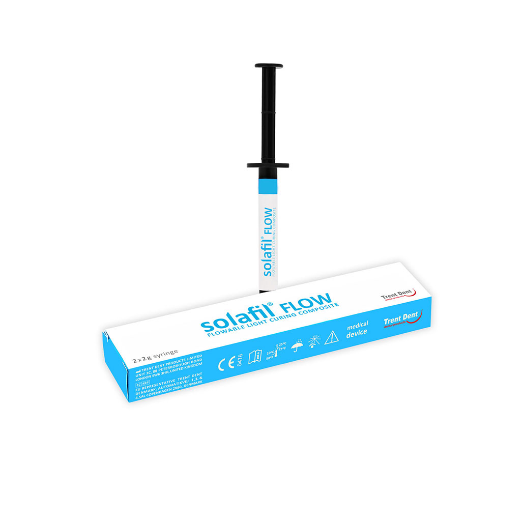 کامپوزیت فلو ترنت دنت Trent Dent مدل سولافیل Solafil Flow رنگ A2 بسته 4 گرمی