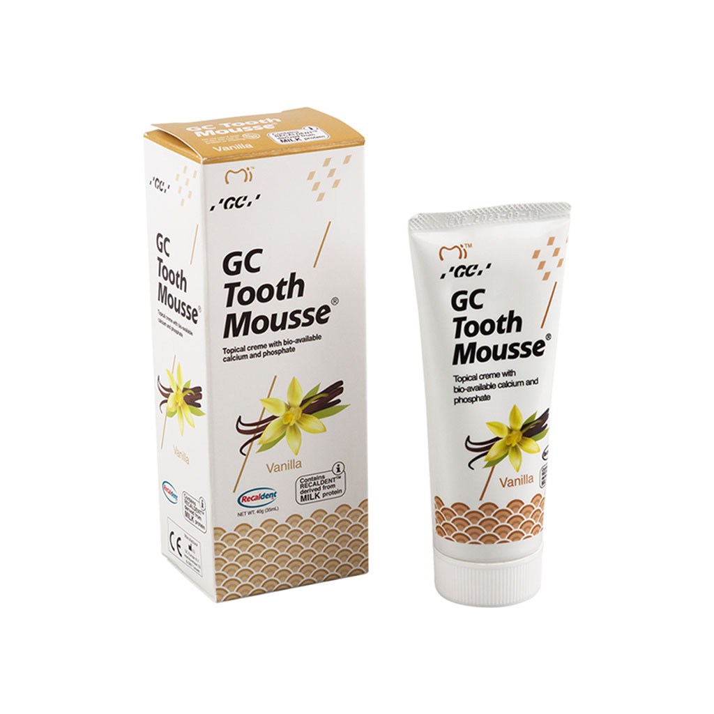 خمیر دندان ضد حساسیت جی سی 40 گرمی Tooth Mousse طعم وانیل