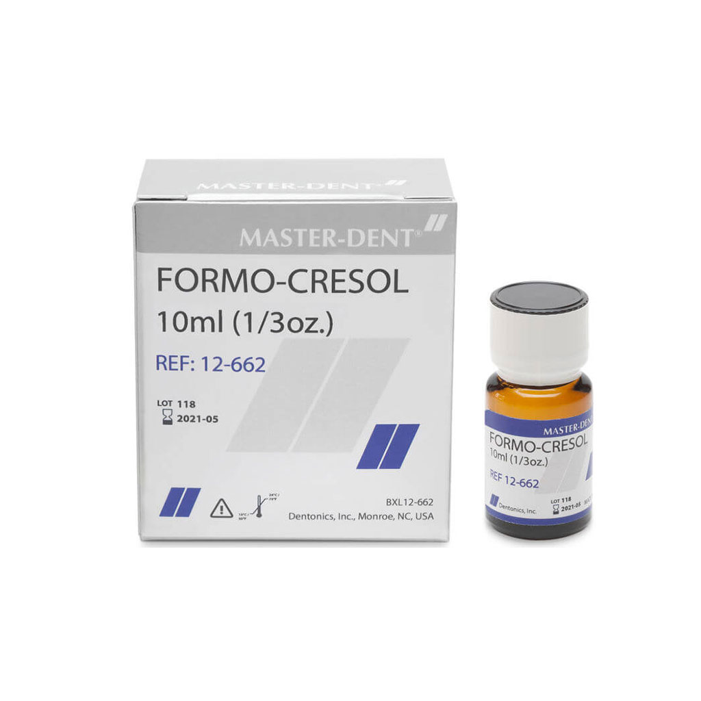 فرموکروزول مستردنت Master Dent مدل Formo Cresol بسته 10 میلی لیتری کد 662-12