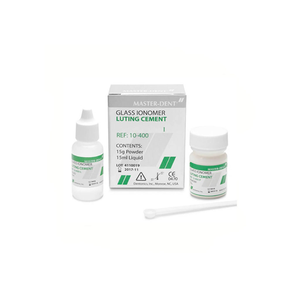 سمان گلاس آینومر لوتینگ سلف کیور Master Dent مستر دنت مدل Glass Ionomer Luting Cement TYPE 1 کد 400-10