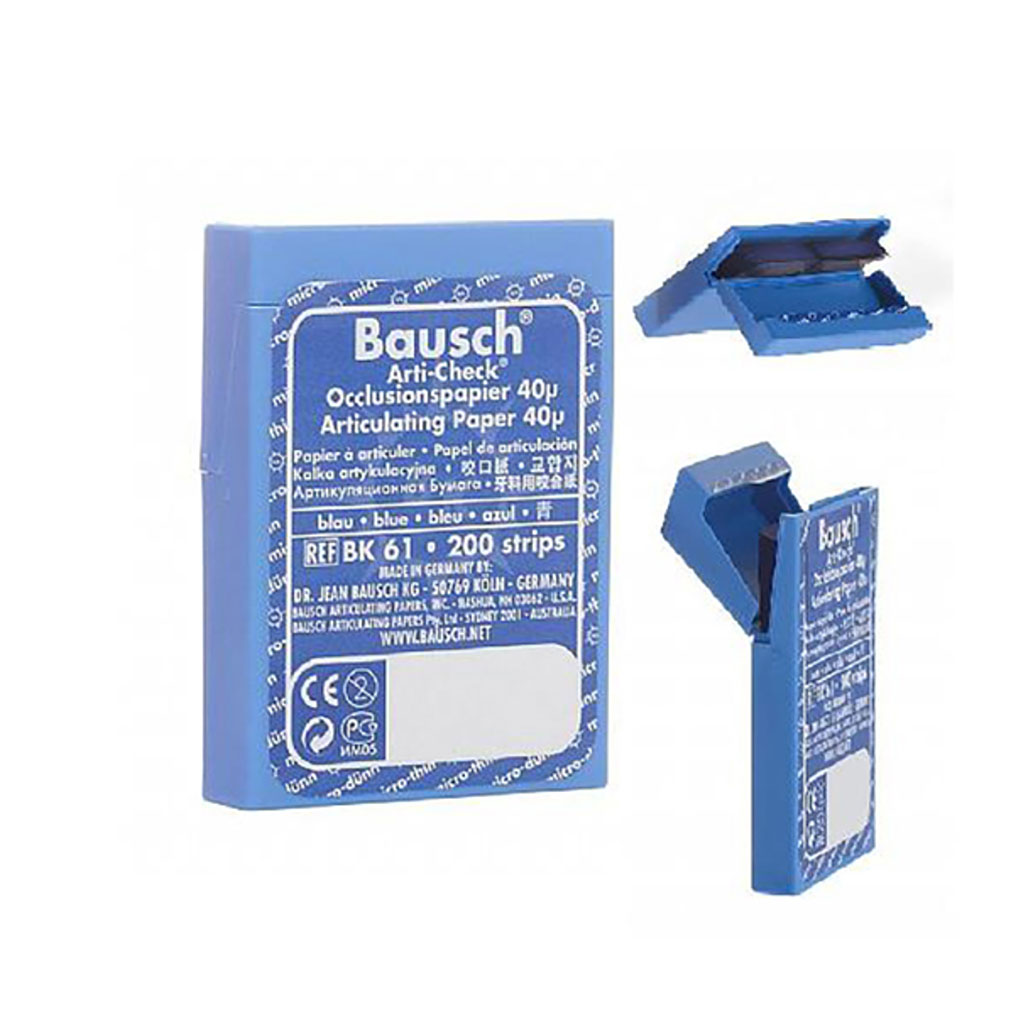 کاغذ ارتیکلاتور 40 میکرونی Bausch جعبه ای باوش ابی بسته 200 برگی – BK 61