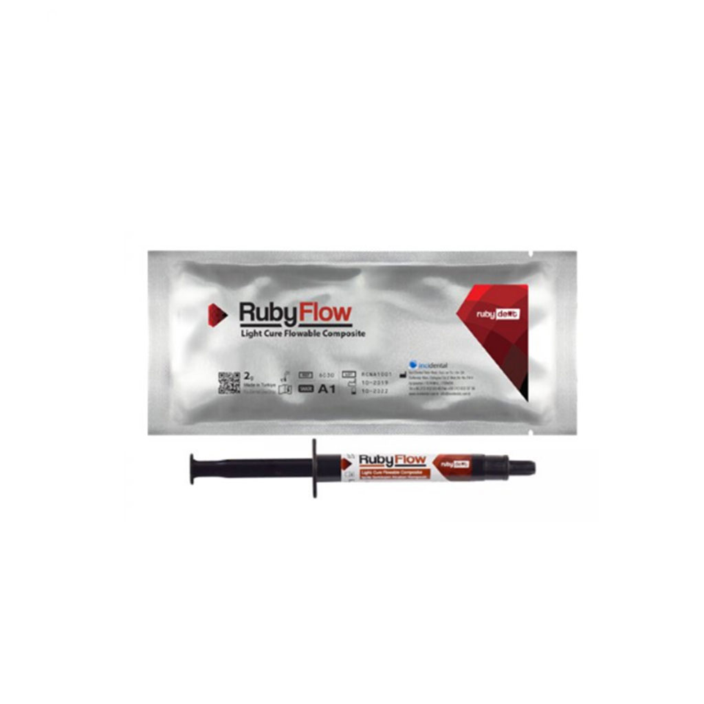 کامپوزیت مایع فلو اینجی دنتال Incidental مدل Ruby Flow رنگ EW بسته 2 گرمی