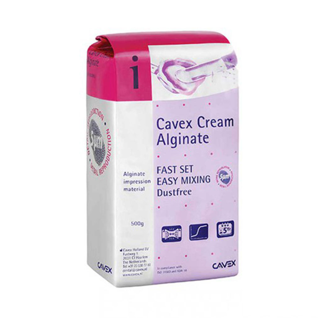 الژینات خامه ای کوکس Cavex مدل Cream Fast Set بسته 500 گرمی